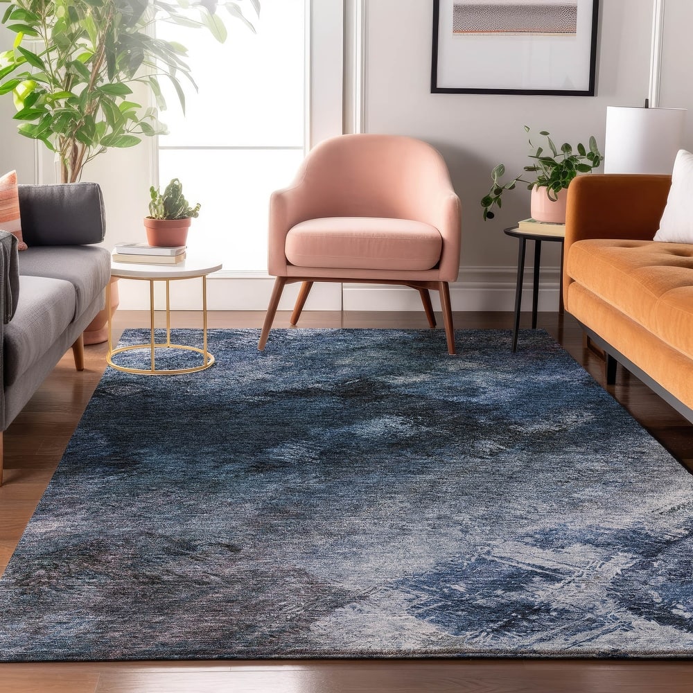 Premium Washable Super Soft Contemporary Abstract Mayfield Rug