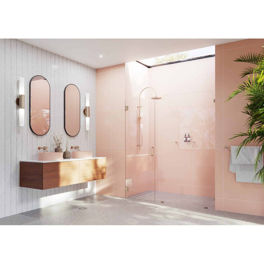 Glass Warehouse 78" x 66" Frameless Shower Door - Wall Hinge