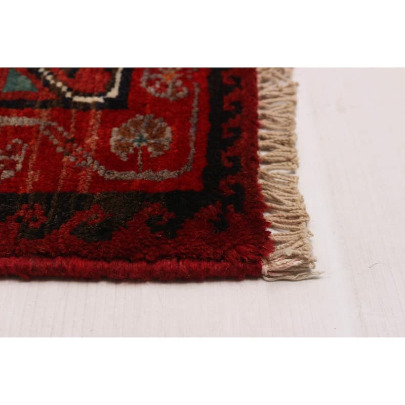 ECARPETGALLERY Hand-knotted Melis Vintage Red Wool Rug - 5'5 x 6'4