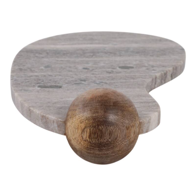 Marble Wood Tray Modern Modern Design Finish for Home Office - 3" Tan - 17.5" x 8.5" x 3"