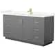 Option Dark Gray / Giotto Quartz Top / Brushed Gold