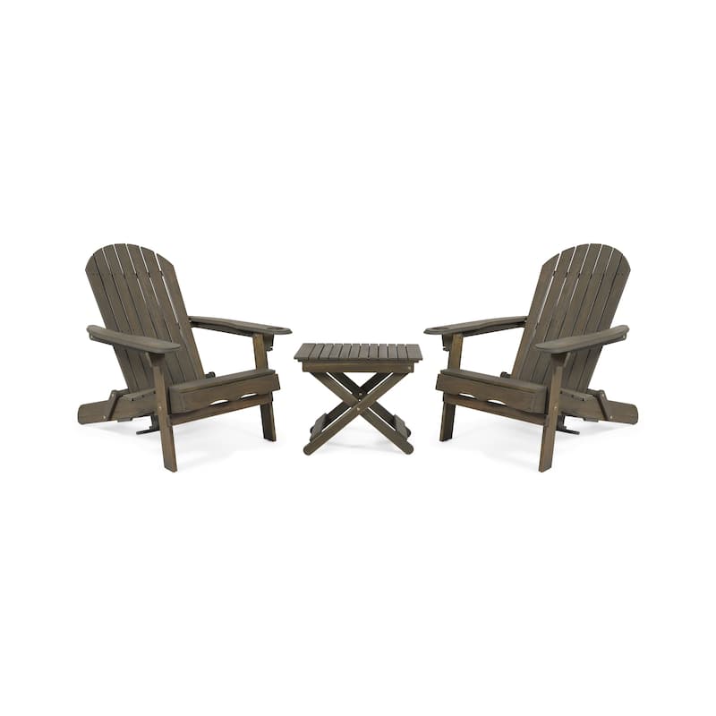 Bellwood Outdoor 2-seat Folding Acacia Chat Set by Christopher Knight Home