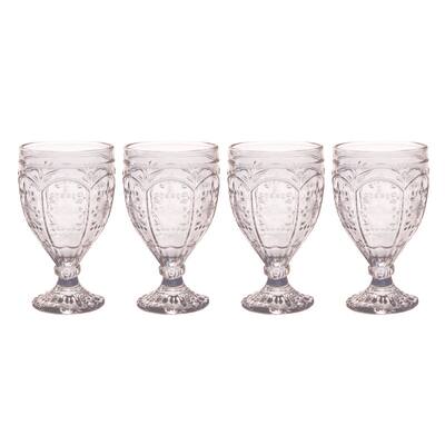 Fitz and Floyd Trestle 12Oz Smoke Goblet (Set of 4)