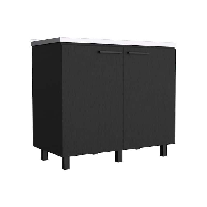 Napoles-2 39" Wide Double Door Utility Sink Stainless steel - N/A