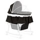 preview thumbnail 14 of 18, Dream On Me Lacy Portable 2 in 1 Bassinet and Cradle Black