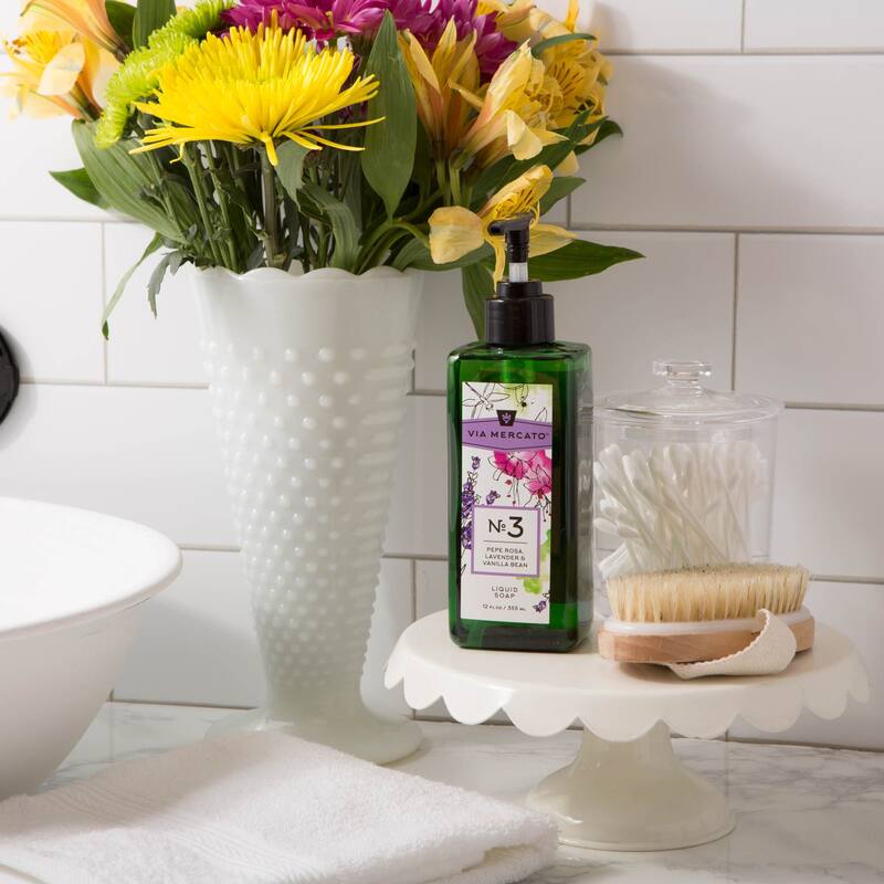 Via Mercato Liquid Hand Soap No 3 - Pepe Rose Lavender & Vanilla