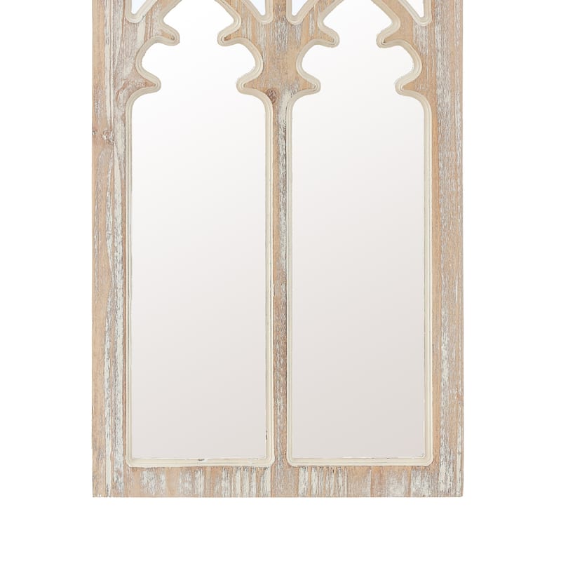 Wood Cathedral Framed Wall Mirror