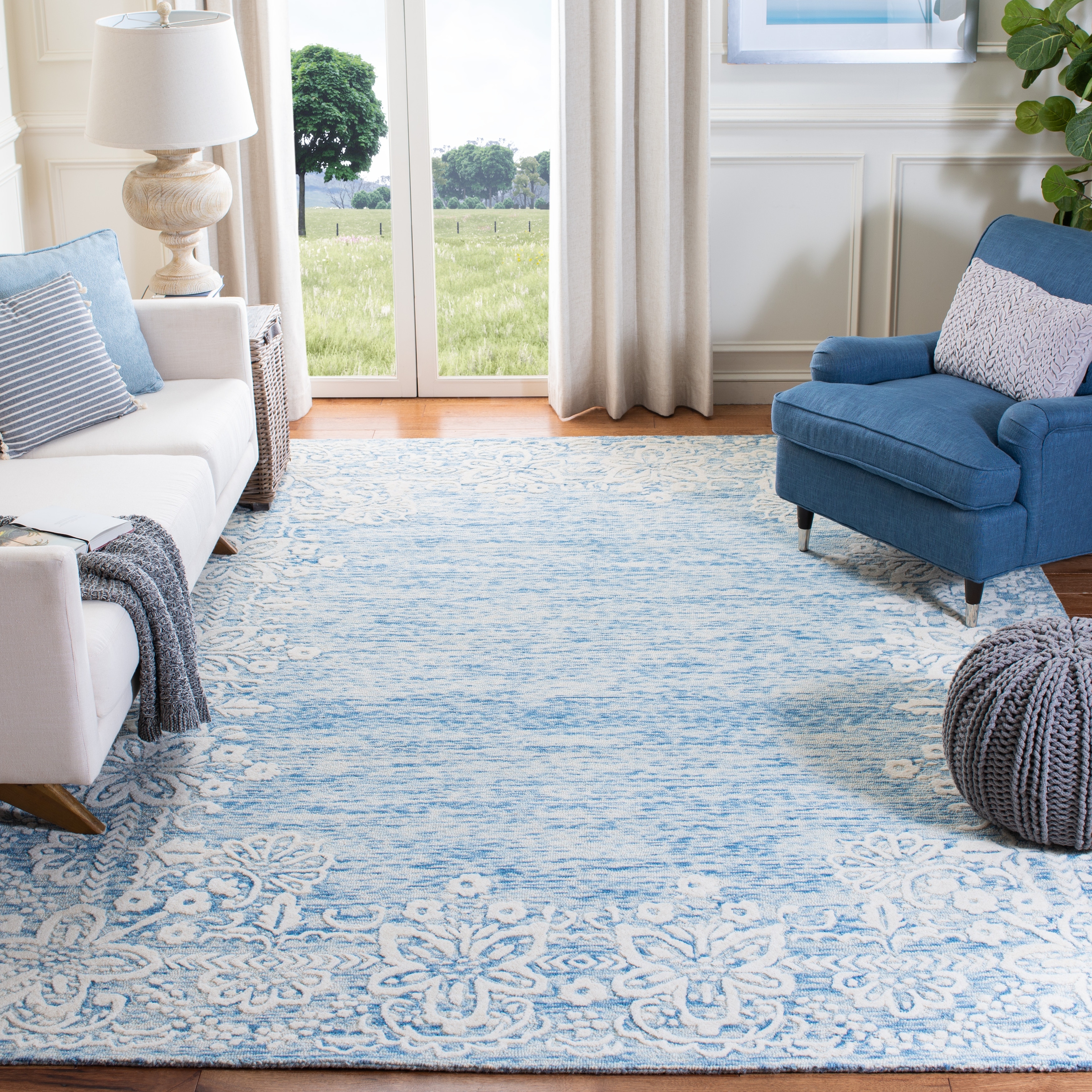 SAFAVIEH Handmade Glamour Severiana Modern Wool Rug