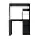 preview thumbnail 9 of 11, Small Space Desk with Hutch and Ample Storage Shelves, 38.8" Wide