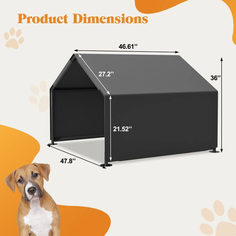 Dog Shade Shelter Outdoor Tent for Small Medium Dogs, Waterproof Sun Protection Pet House for Dogs, Small Animals and Livestock