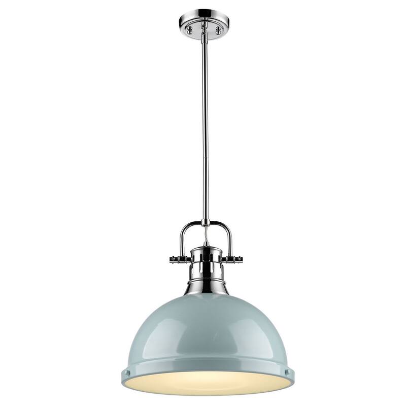 Golden Lighting Duncan Single Light 14" Wide Pendant