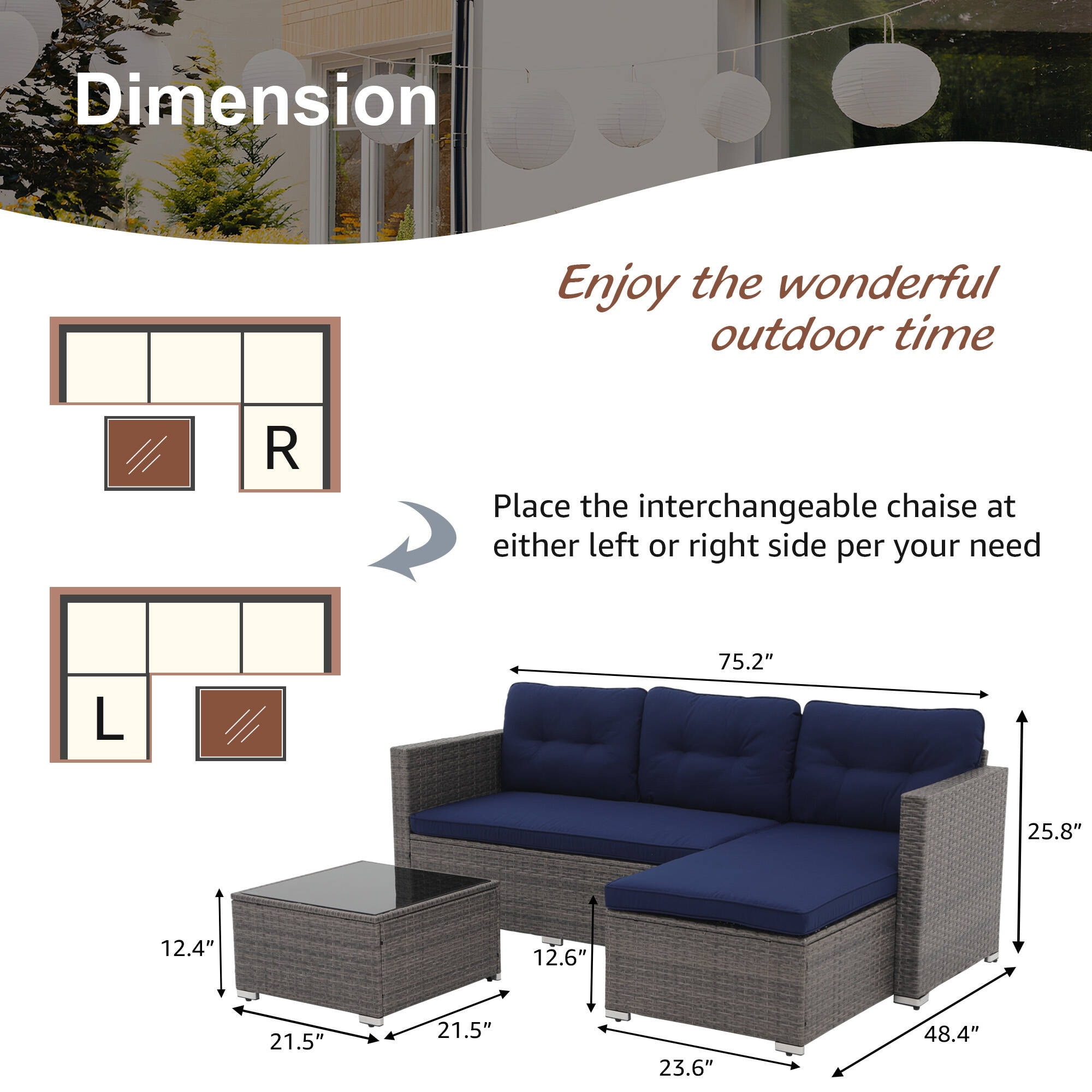 Mulford best sale outdoor sectional