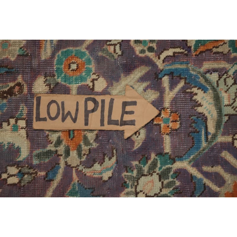 Hand Knotted Oriental 100% Wool Carpet Traditional All-Over Purples Tabriz Area Rug - 7' 10'' X 5' 3''