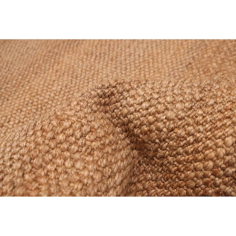 ECARPETGALLERY Braided Weave Palas Denizli Tan Jute Rug - 5'4 x 7'8