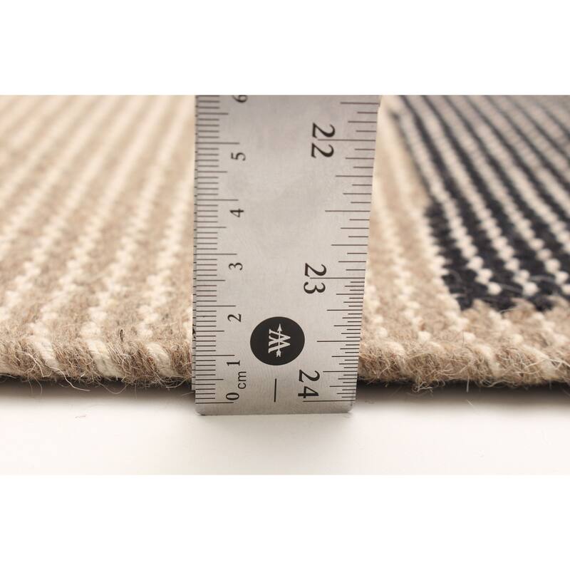 ECARPETGALLERY Hand Tufted Timeless Tan Wool Rug - 5'3 x 8'1