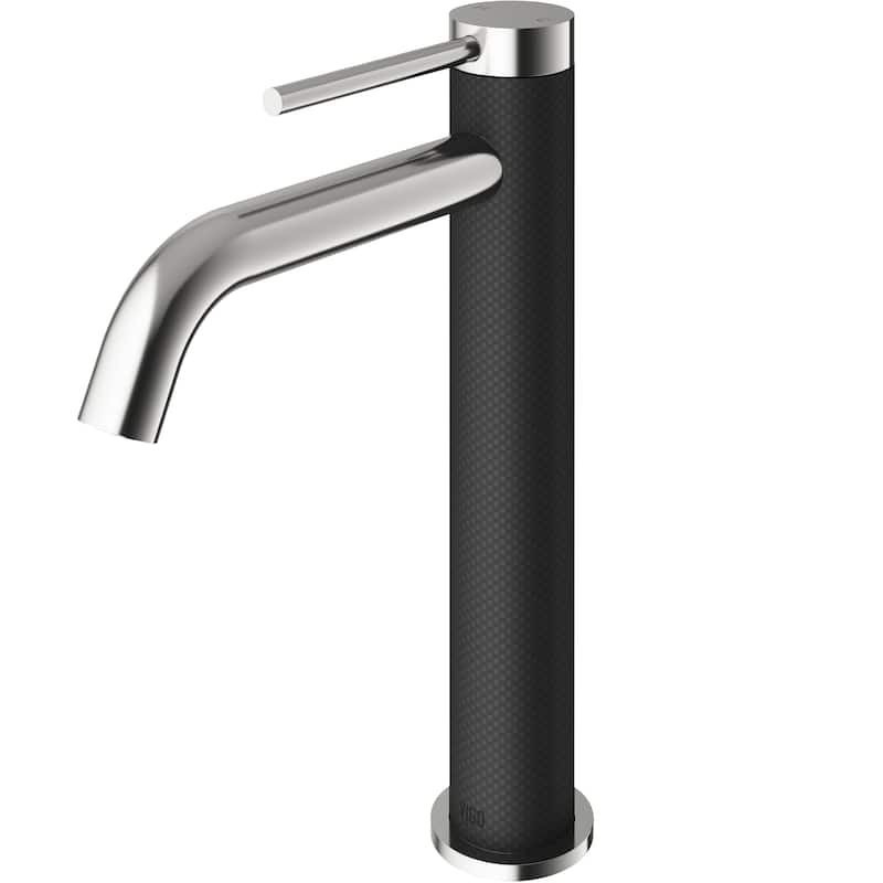 VIGO Lexington 10" H Single Handle Single Hole Bathroom Vessel Faucet - Brushed Nickel