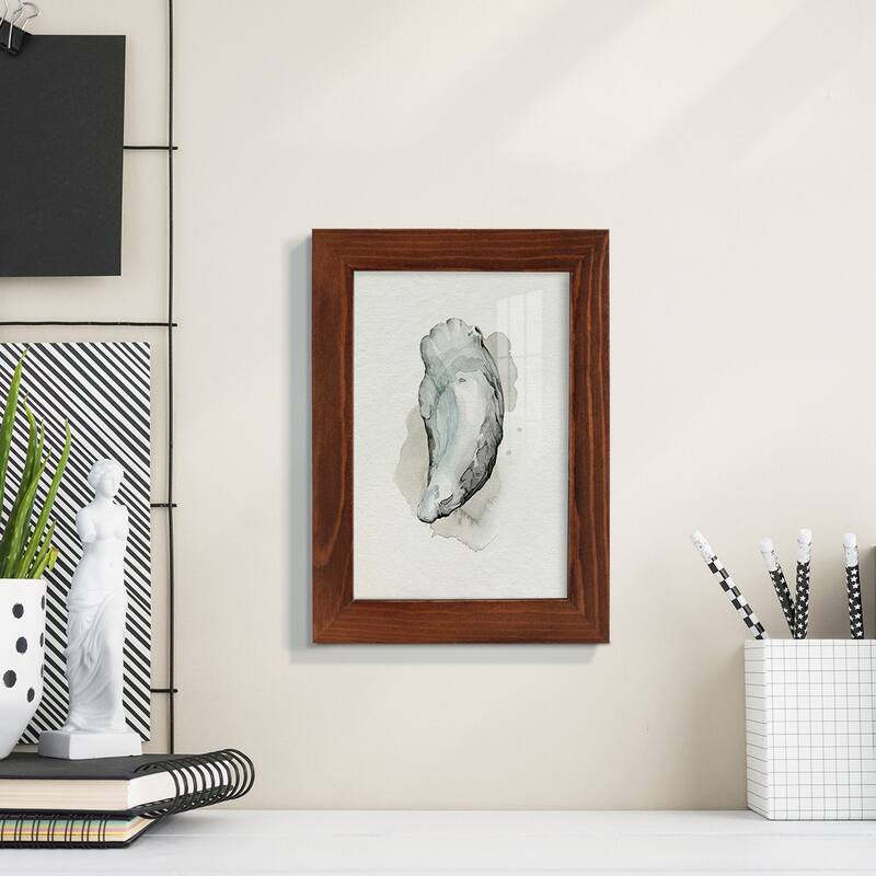 Oysters on the Bay II -Framed Print w/glass-Cherry Red