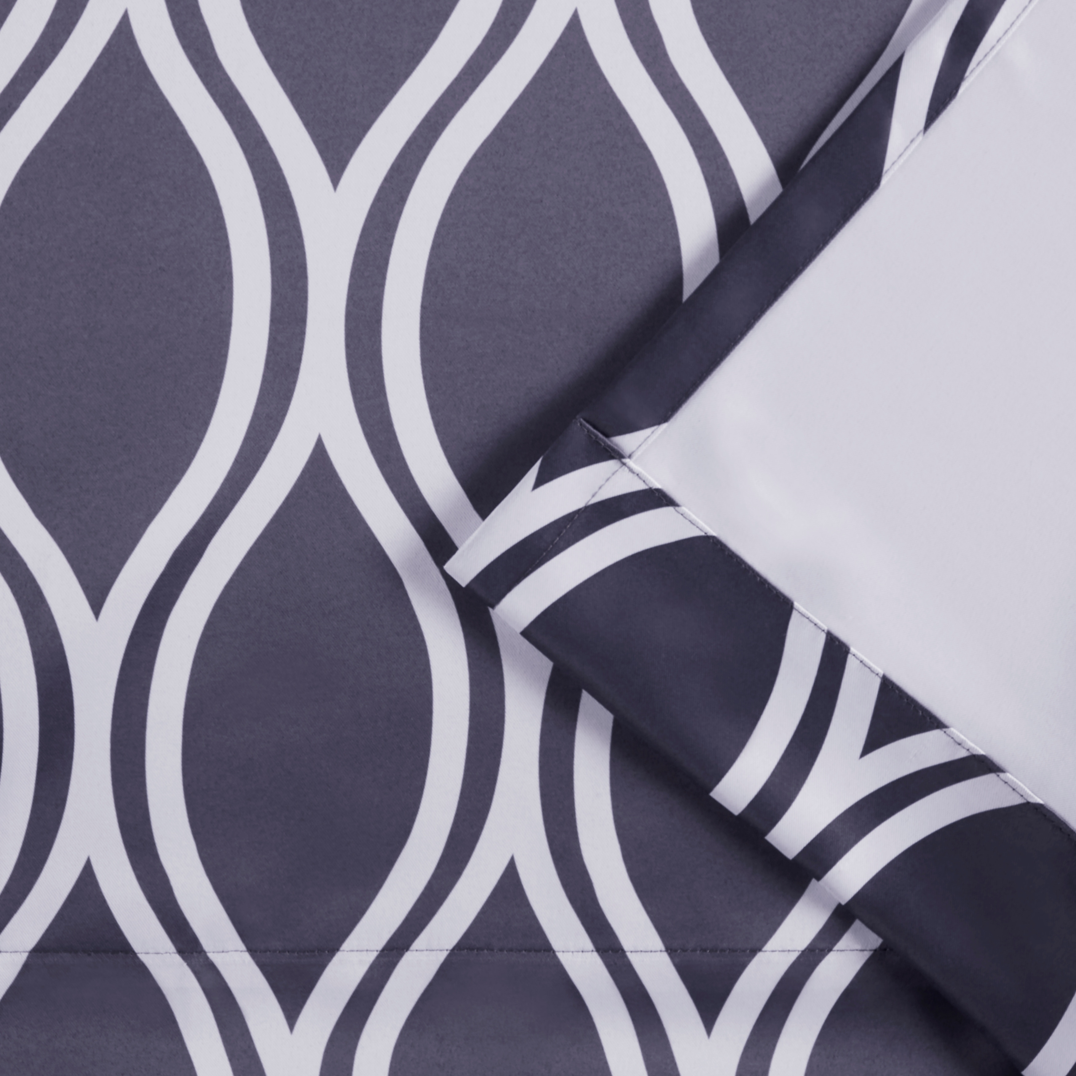 ATI Home Alfie Room Darkening Blackout Grommet Top Curtain-image