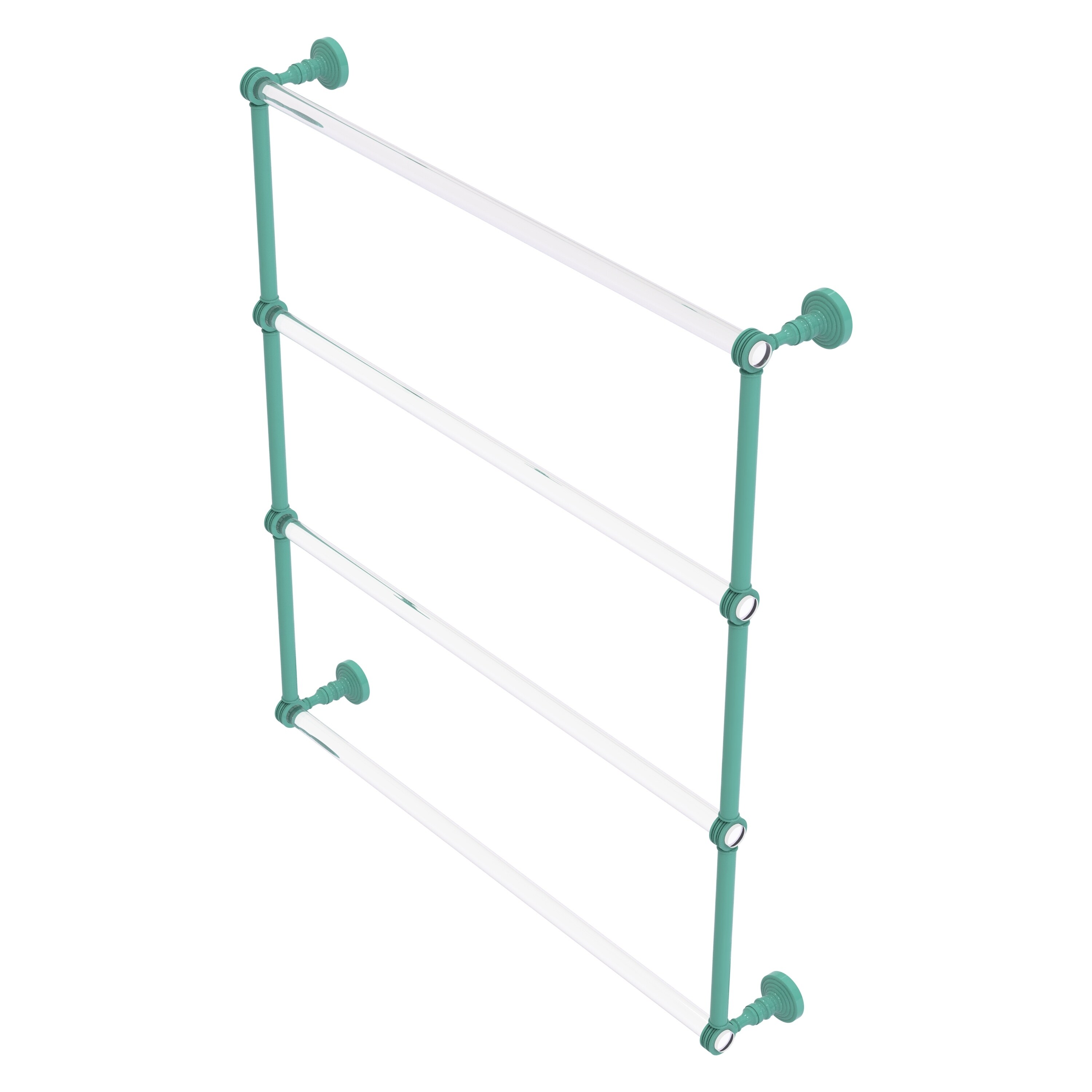 Allied Brass Pacific Grove Collection 4 Tier 24 Inch Ladder Towel Bar with Dotted Accents