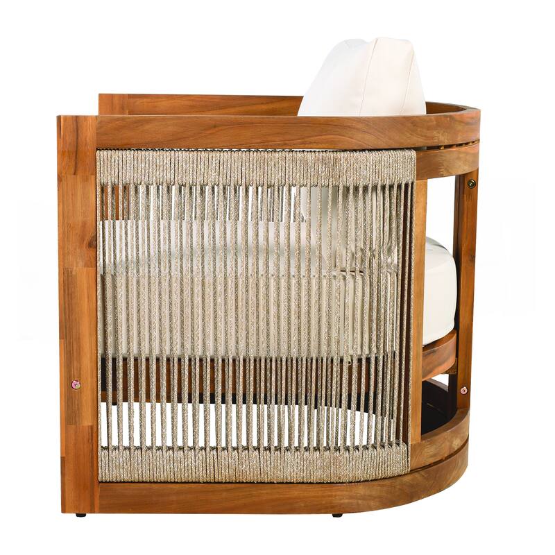 Premium Acacia Wood Outdoor Club Chair