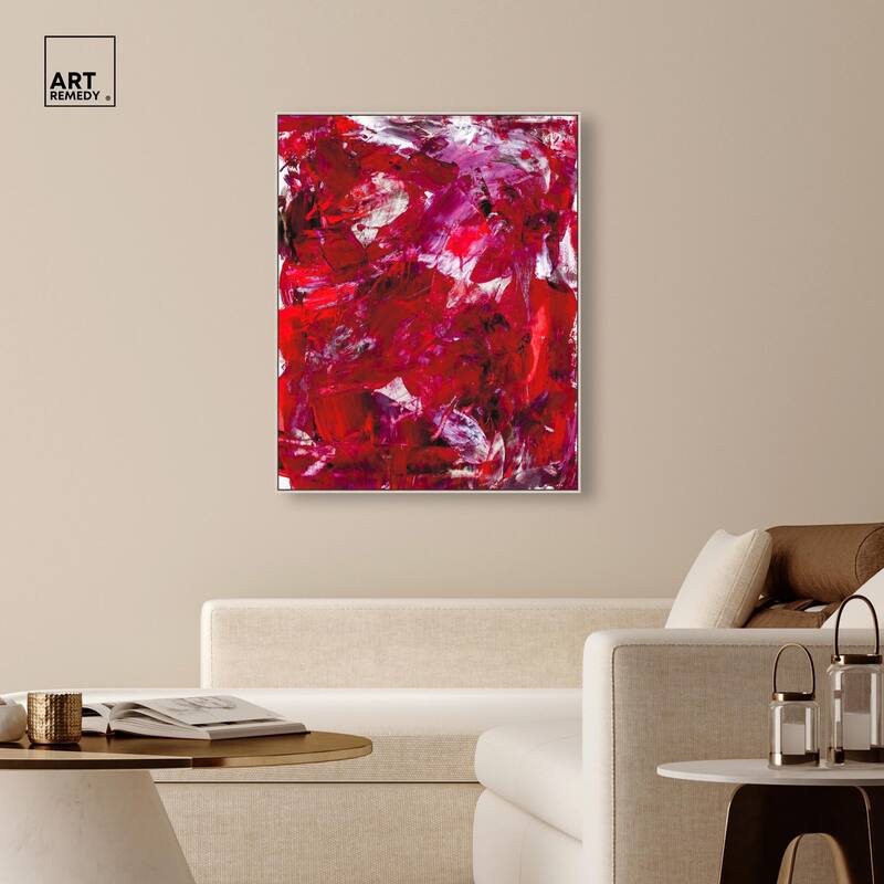 Eruption of Red II Canvas by Art Remedy
