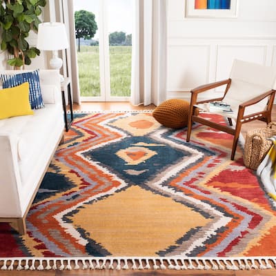 SAFAVIEH Farmhouse Maryrose Boho Tribal Polyester Rug