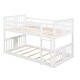preview thumbnail 4 of 10, Twin Over Twin Bunk Bed with Solid Pine Wood Frame, Full-Length Guardrails, and Spacious Design