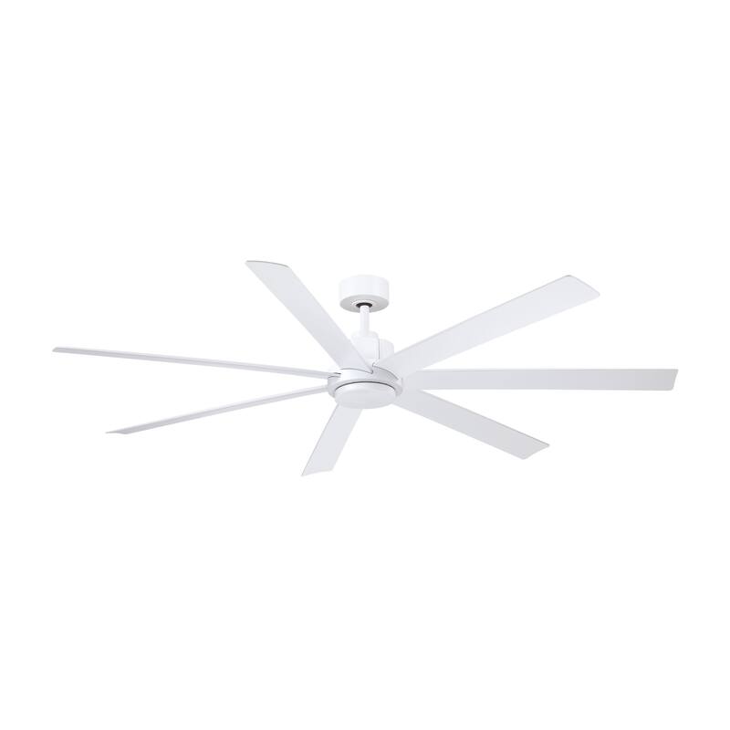 Fanimation Pendry 72 inch Indoor/Outdoor Smart Ceiling Fan with Remote - Matte White - Remote