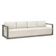 preview thumbnail 10 of 12, Uttermost Remsen Outdoor Gray Sofa