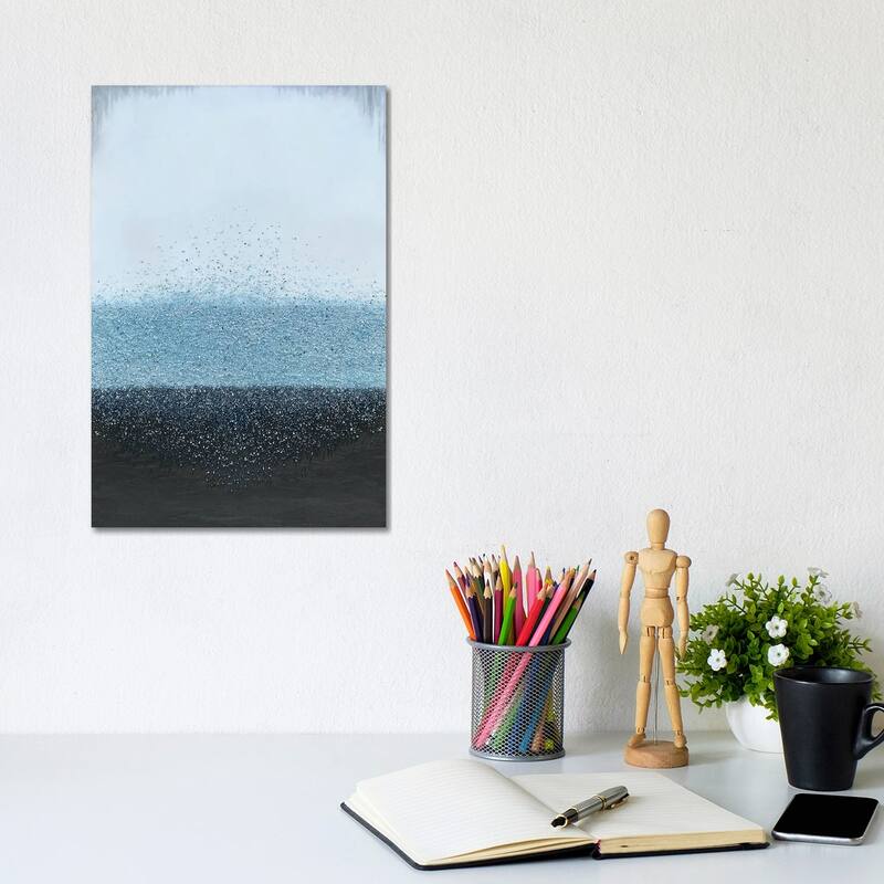 iCanvas "Blue Crystal Rain" by Spellbound Fine Art Canvas Print - 12x8x0.75