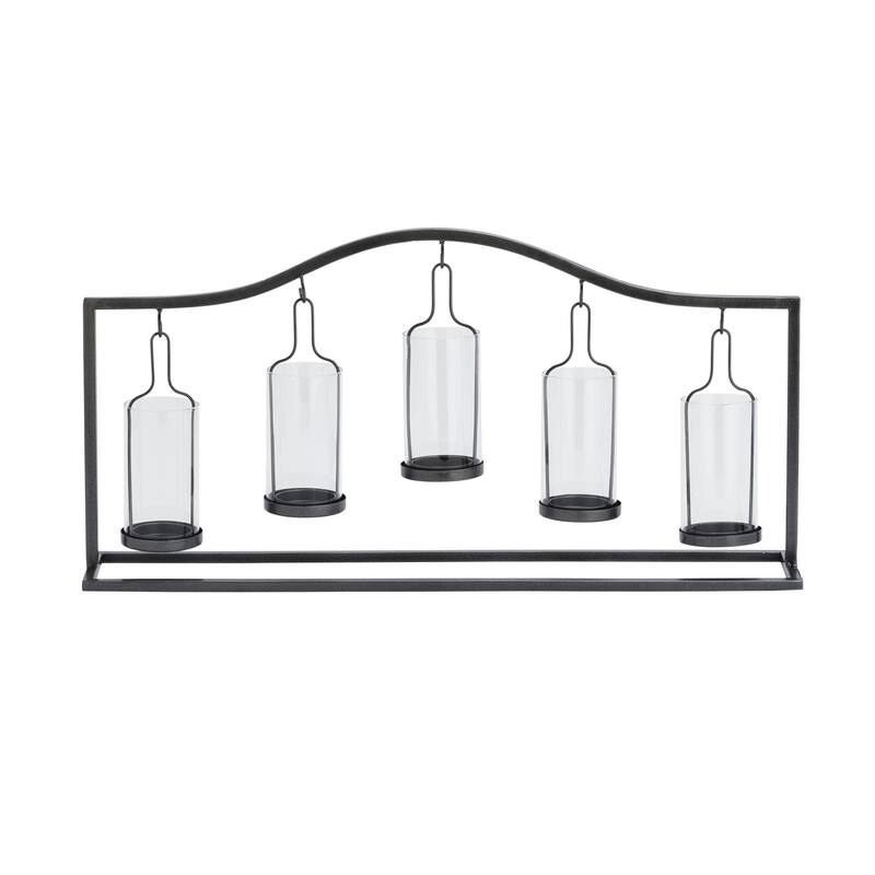Black Iron Farmhouse Candle Holder 12 x 24 x 5