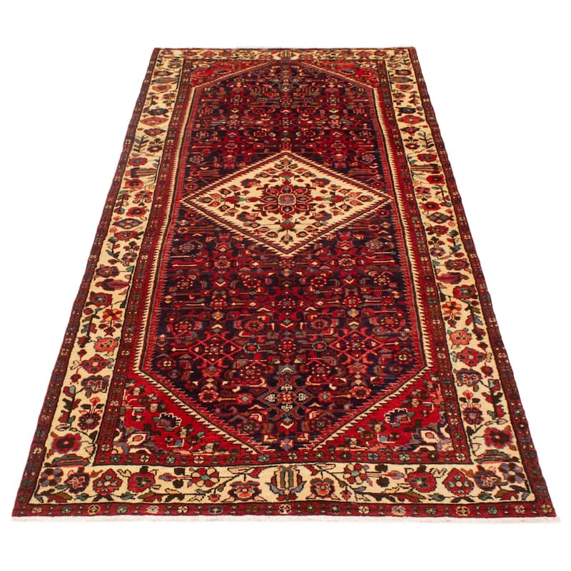 ECARPETGALLERY Hand-knotted Andelz Navy Wool Rug - 5'1 x 11'9