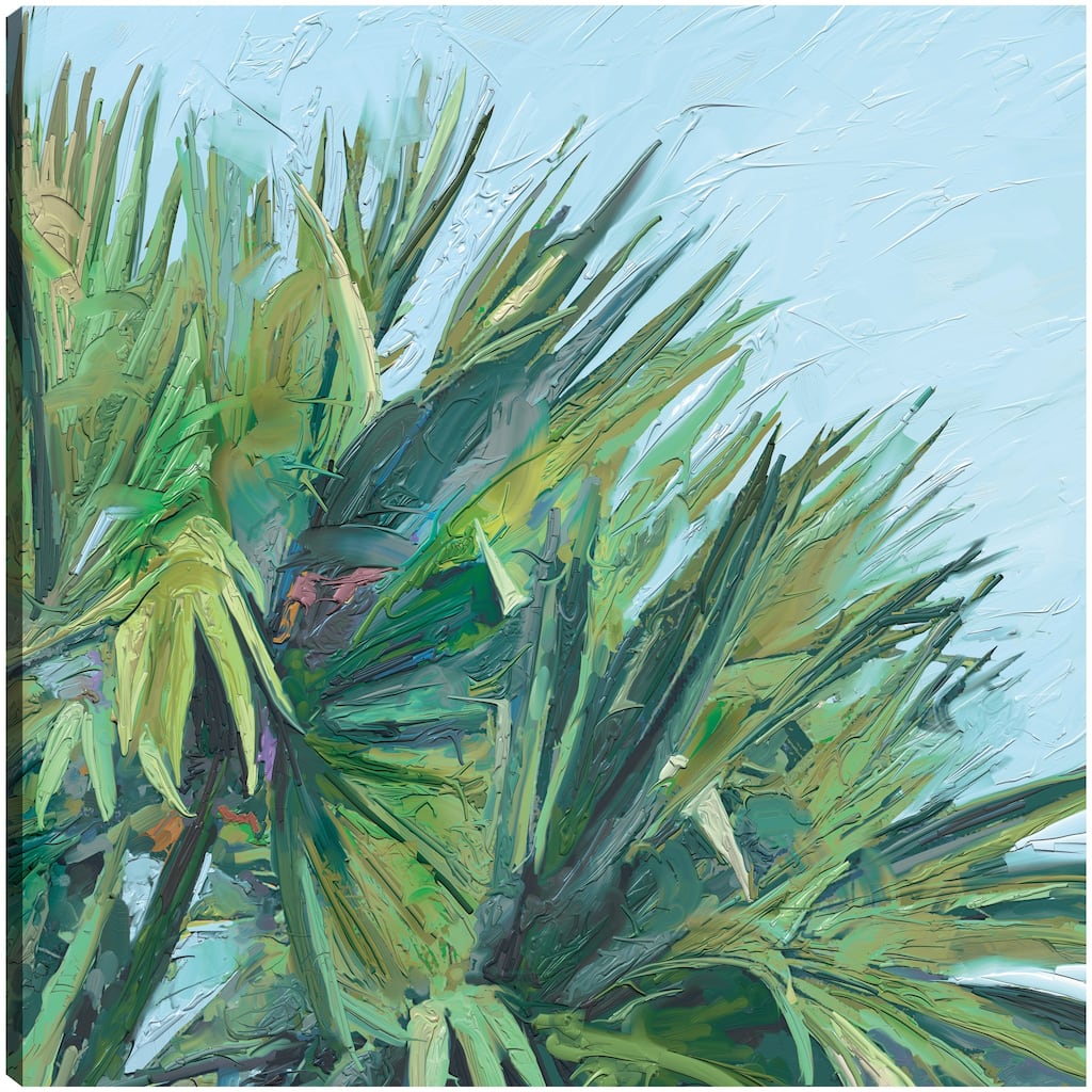 Painted Palm By Studio Arts Canvas Art Print