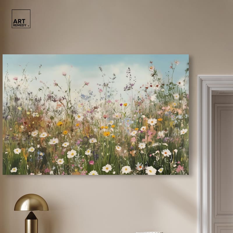 Glimmering Glade Garden III Canvas by Art Remedy, Gallery Wrapped