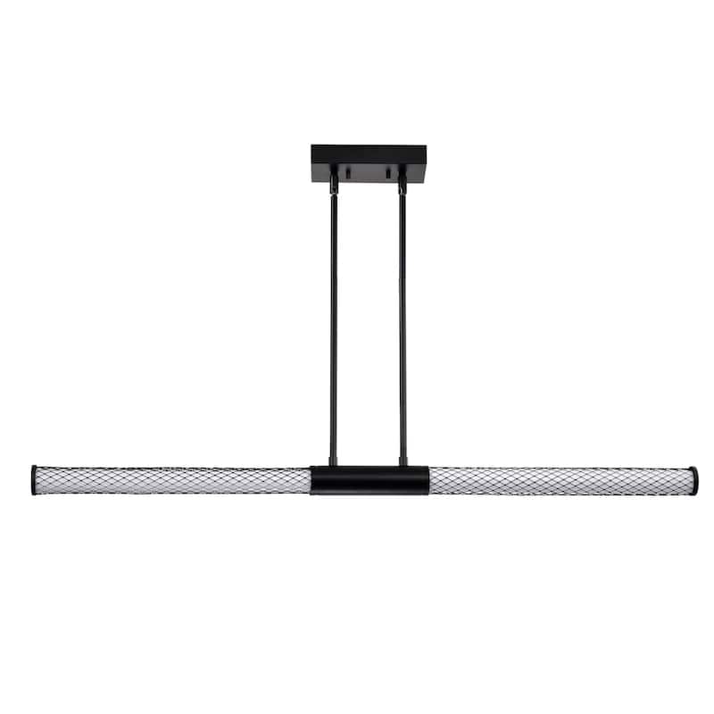 Kingsport 44 Inch LED Island Pendant Matte Black Acrylic Lens - Matte Black