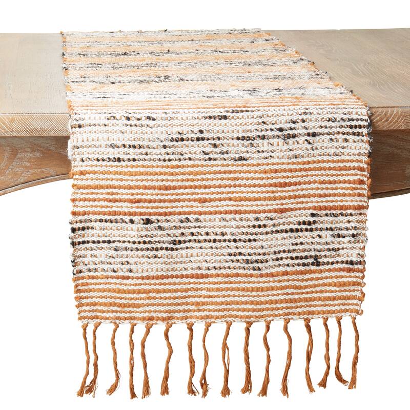 Stripe Design Table Runner - 16"x72" - 16"x72" - Rust
