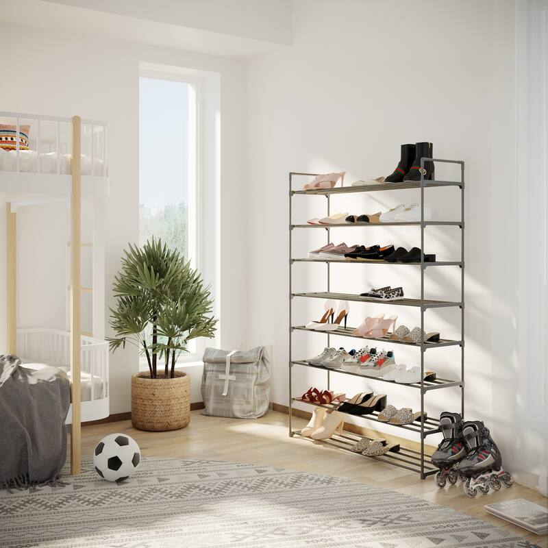 Shoe Rack – Multi -Tier Shoe Organizer by Hastings Home (Gray)