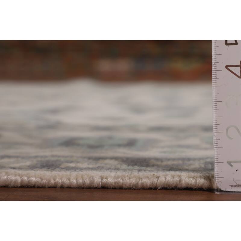 All-Over Floral Oushak Oriental Area Rug Handmade Wool Carpet - 7'11" x 10'0"