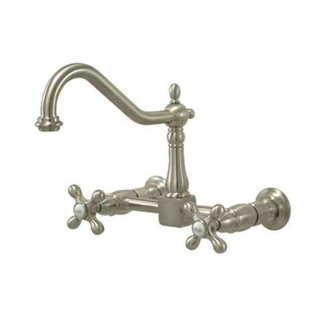 Kingston Brass Heritage 1.8 GPM Wall Mounted Bridge Kitchen Faucet
