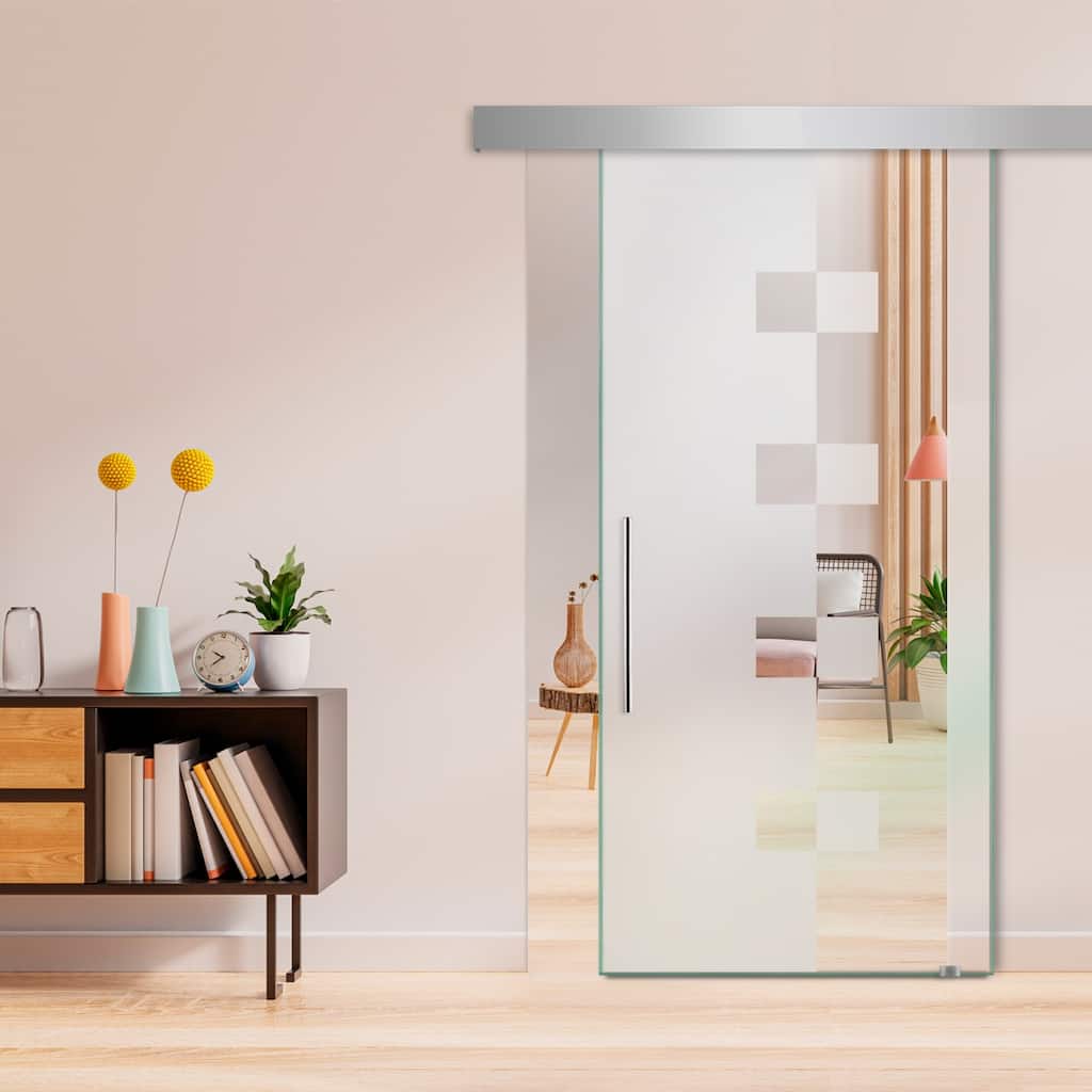 Sliding Glass Barn Door ALU100