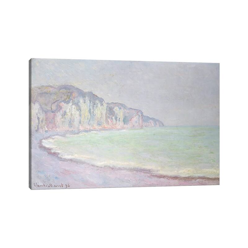 iCanvas "Cliffs at Pourville, 1896 " by Claude Monet Canvas Print