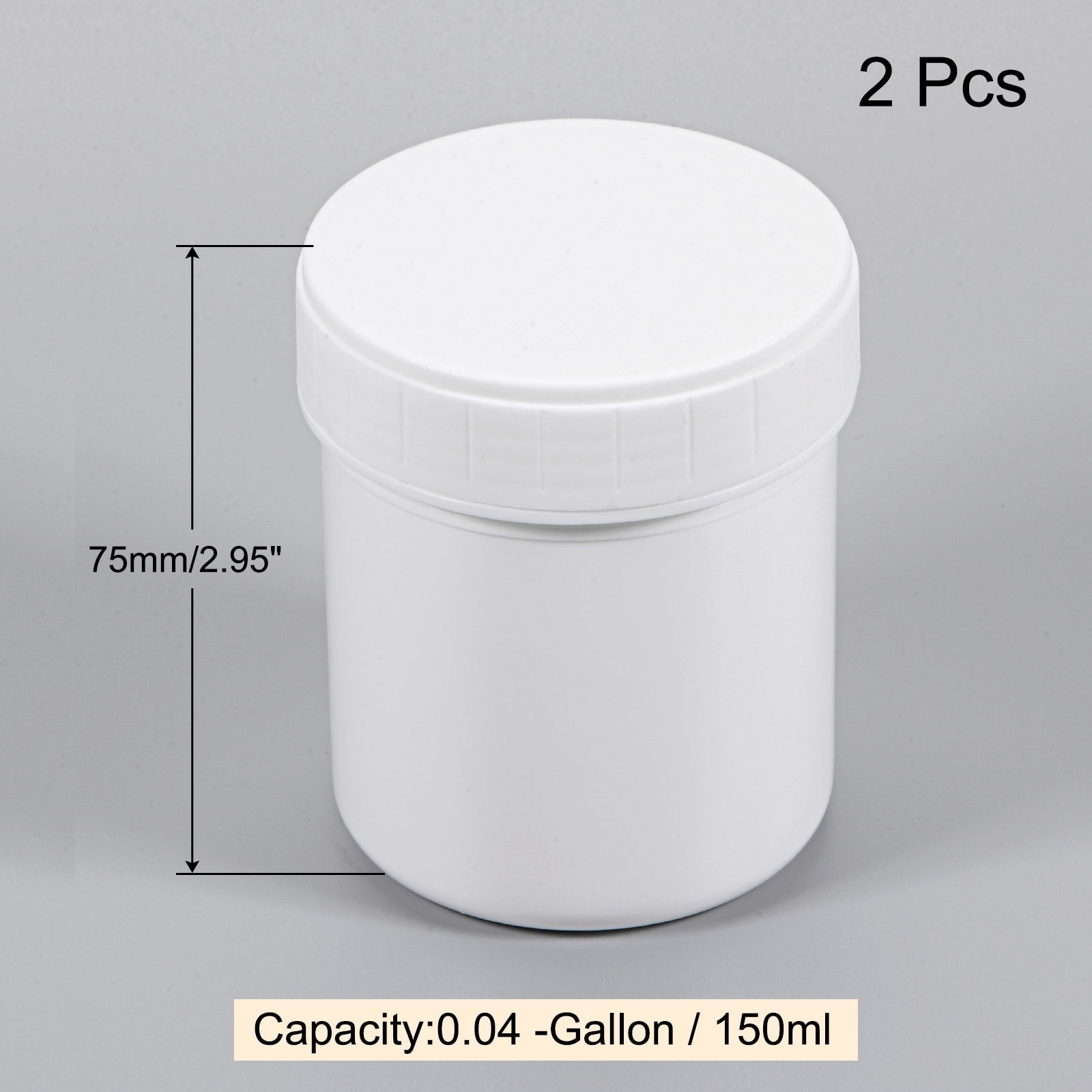 Empty Plastic Paint Pail Seal Storage Container with Sealing Lid 2Pcs