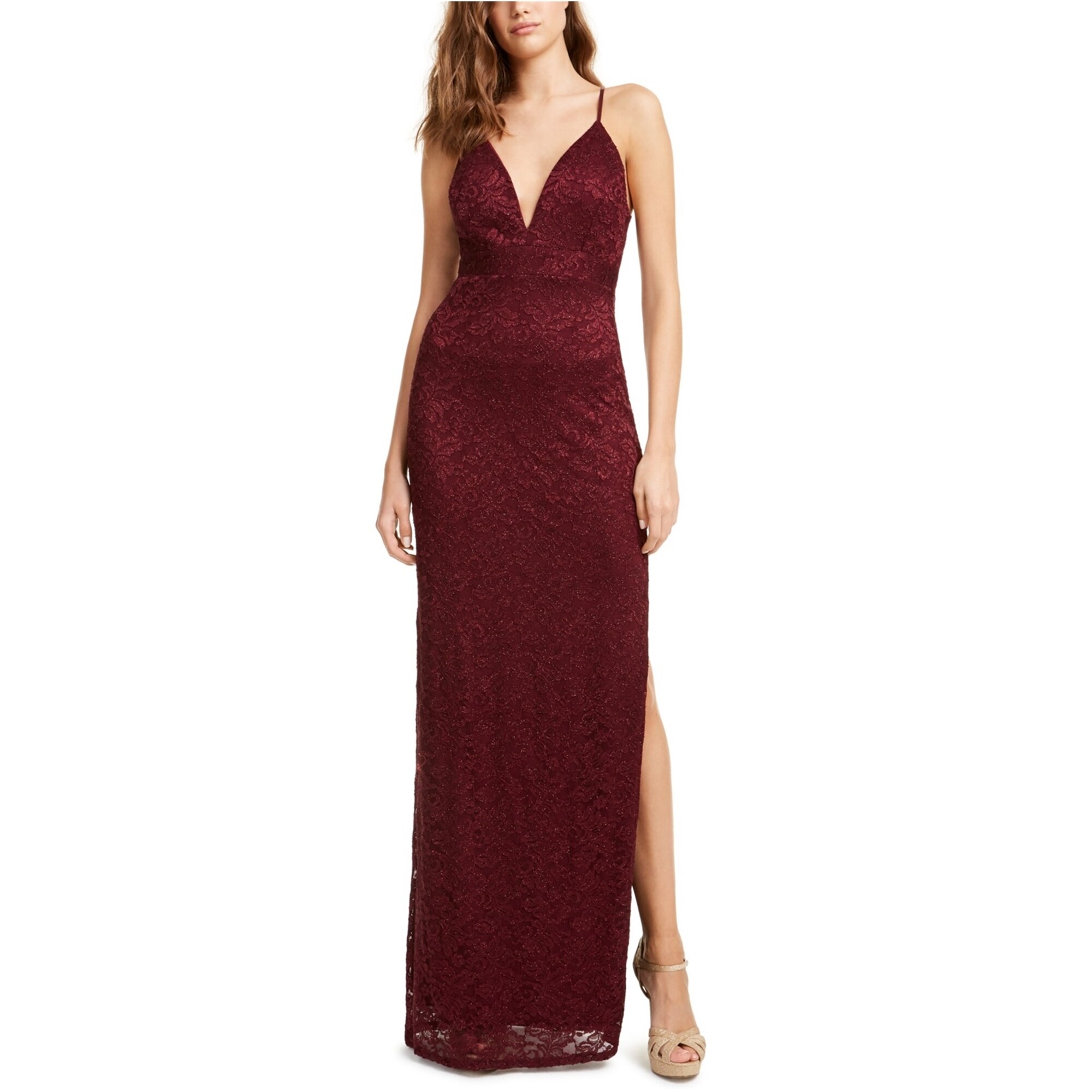 chinese dress ladies Emerald Sundae Juniors' Cutout Lace Bodycon Dress – DGFOutlet main image 0