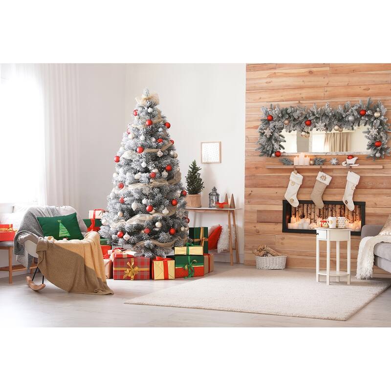 Cartoon Christmas Tree Accent Pillow