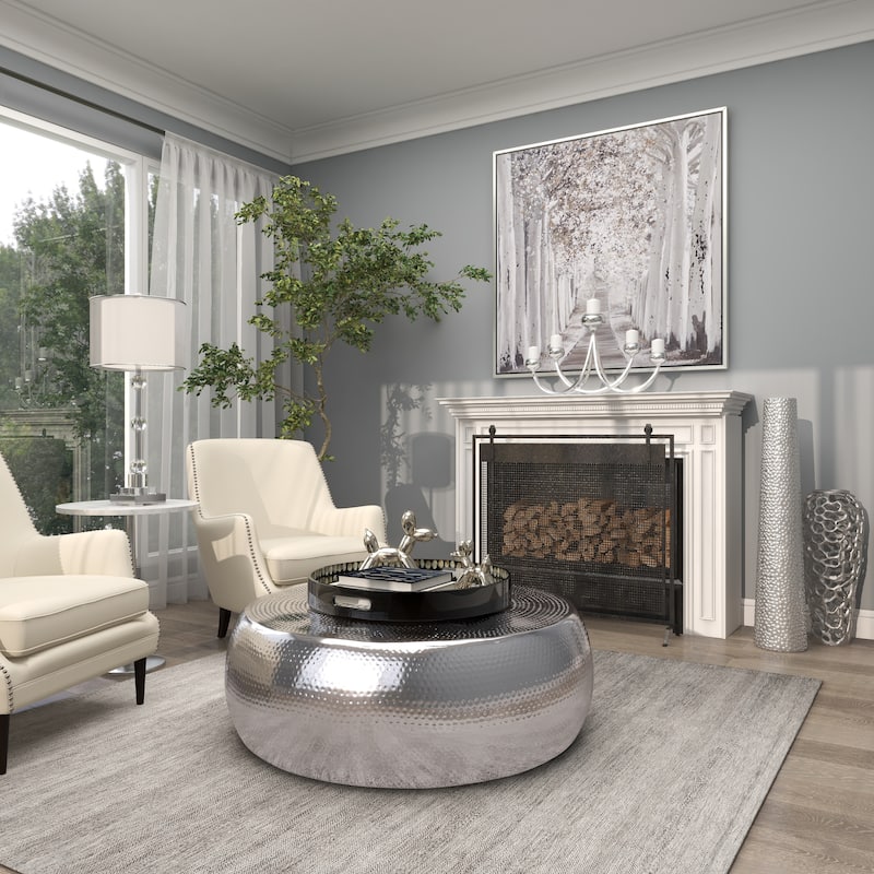 Minimalist Ceramic Modern Tall Vase with Bubble Texture - Silver, Black, Gold, White