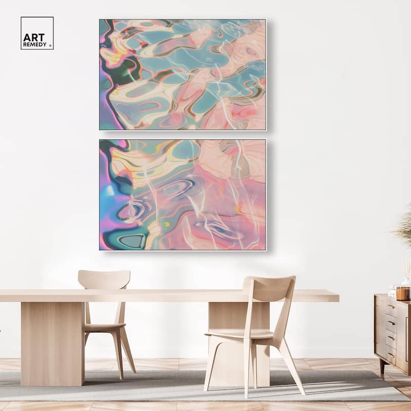 Metallic Drift I Canvas Set of 2 by Art Remedy