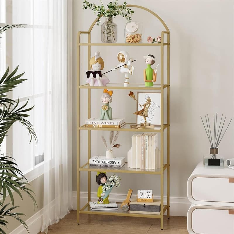 Bookcase Bookshelf - 23.62"D x 11.81"W x 59.06"H