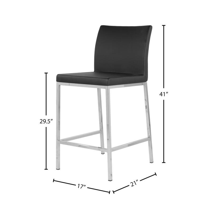 Kahlo Faux Leather Bar & Counter Stool (30-inch/26-inch)