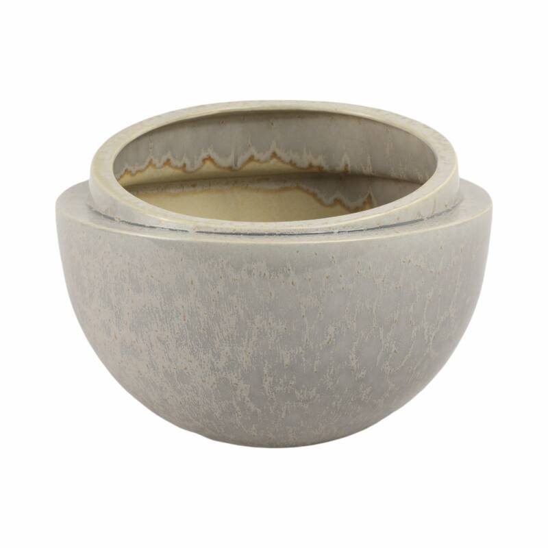 Round Layered Decorative Bowl - Abstract Pattern - 9", Gray - 9.0"