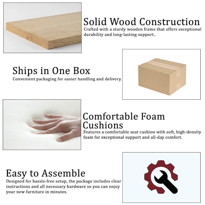 CraftPorch Elegance Button-Tufted PU Upholstered Chair